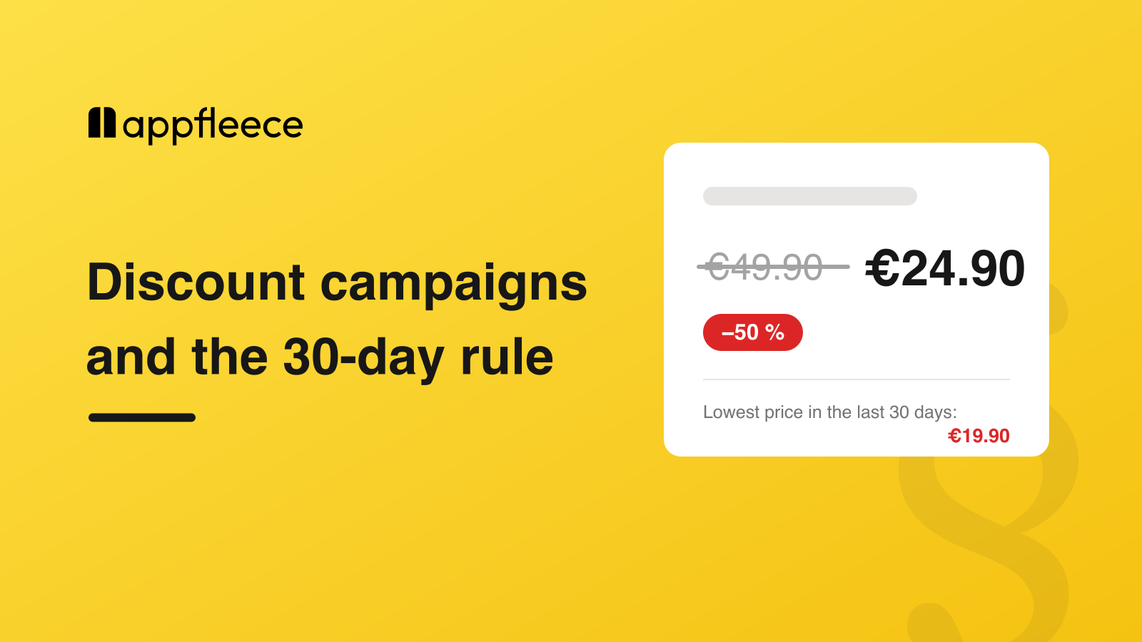 Crossed-out price and the lowest price of the last 30 days